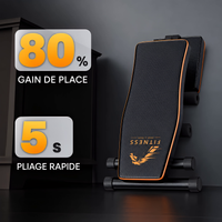 Banc de Musculation Pliable Multifonctionnel - Réglable & Inclinable - 300 kg