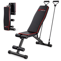 Banc de Musculation Pliable Multifonctionnel - Réglable & Inclinable - 300 kg