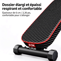 Banc de Musculation Pliable Polyvalent - Fitness & Force Maison