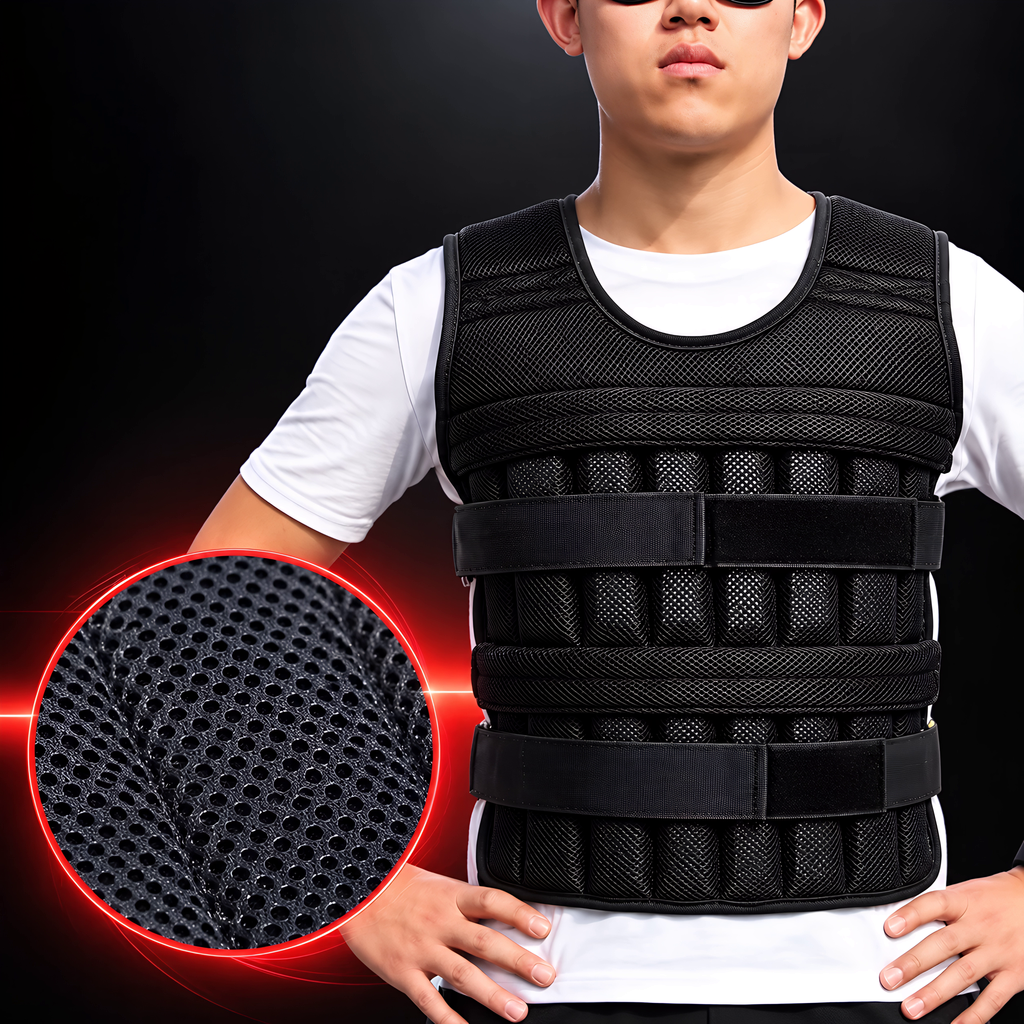 Gilet Lesté Réglable jusqu’à 20 kg - Entraînement & Renforcement