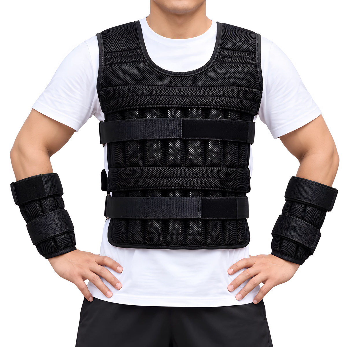 Gilet Lesté Réglable jusqu’à 20 kg - Entraînement & Renforcement