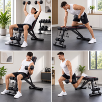 Banc de Musculation Réglable et Pliable – Multi-Positions, Entraînement Force Maison