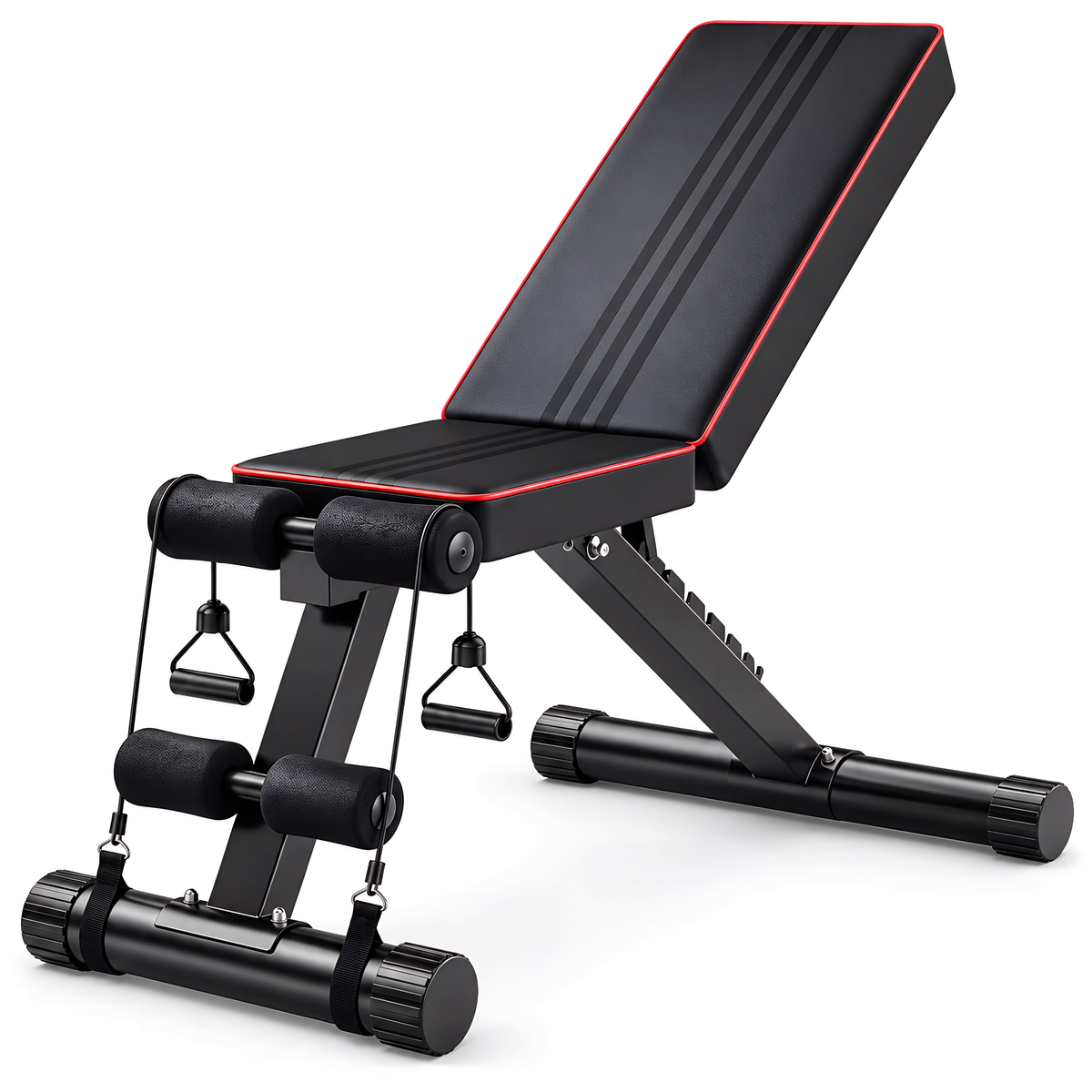 Banc de Musculation Réglable et Pliable – Multi-Positions, Entraînement Force Maison