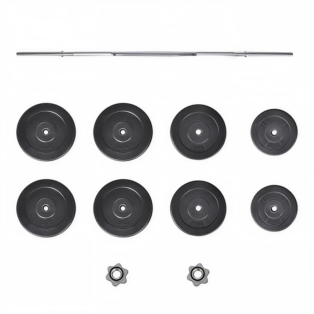 Ensemble Banc de Musculation + Haltères & Barre – 90 kg Inclus