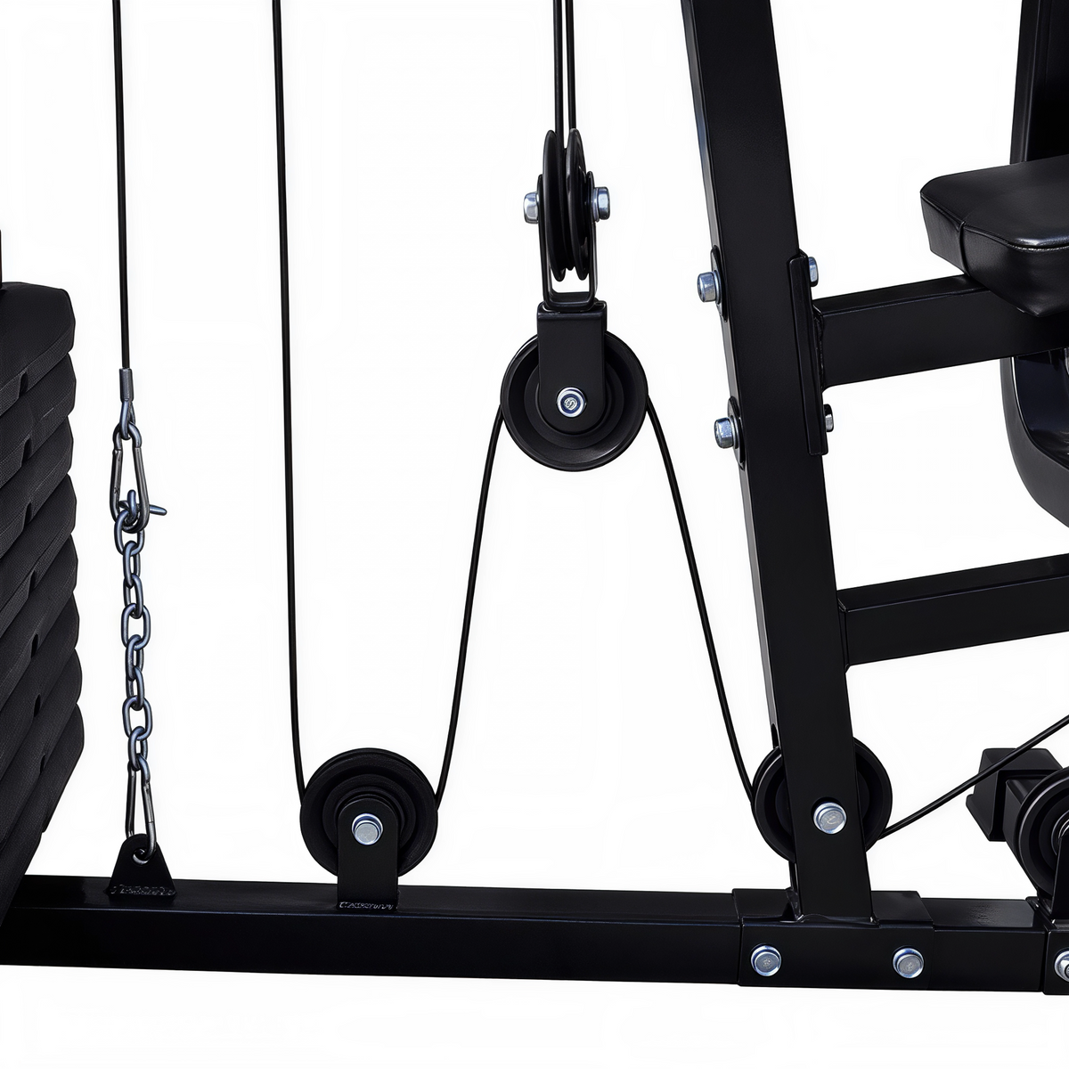 Banc de Musculation Multi-Postes – Poulies & Presse-Jambes