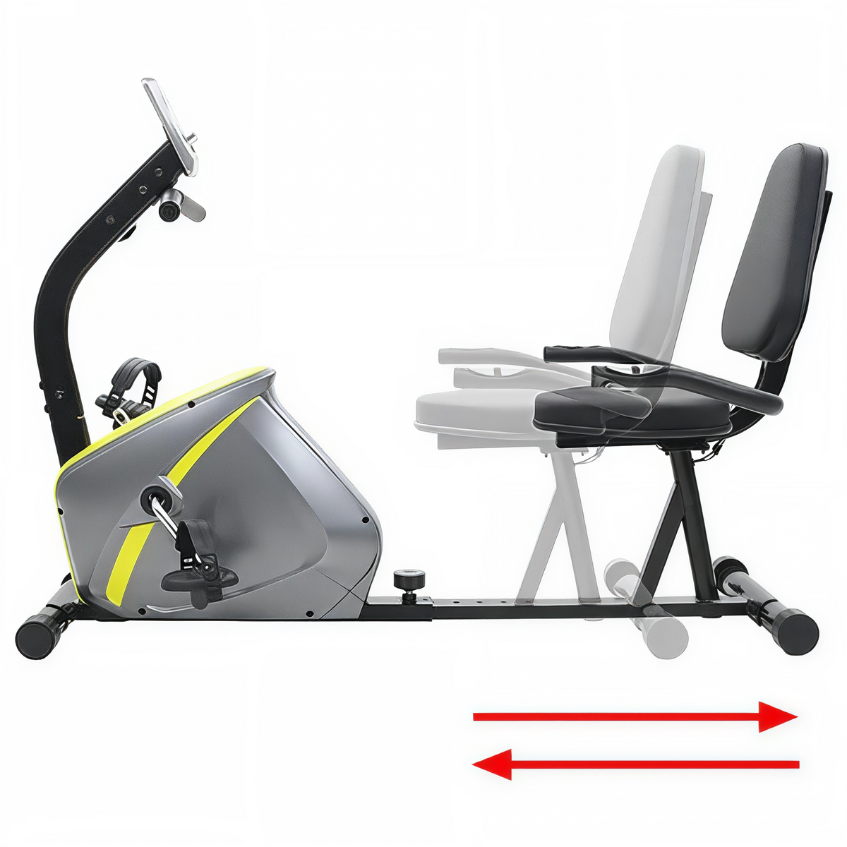 Vélo d'Appartement Semi-Allongé Premium – Résistance Magnétique & Écran LCD